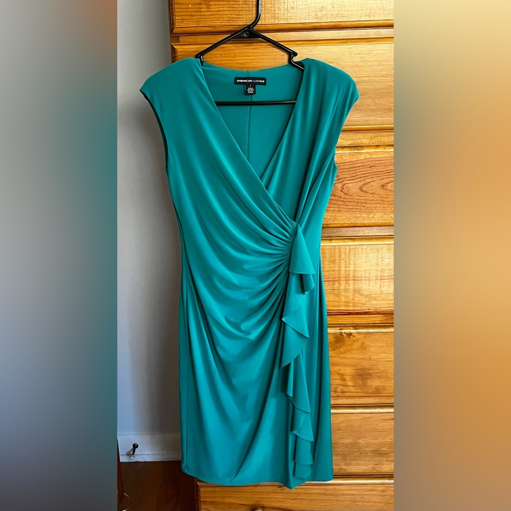 American Living | Cap Sleeve Wrap Dress (size 6)